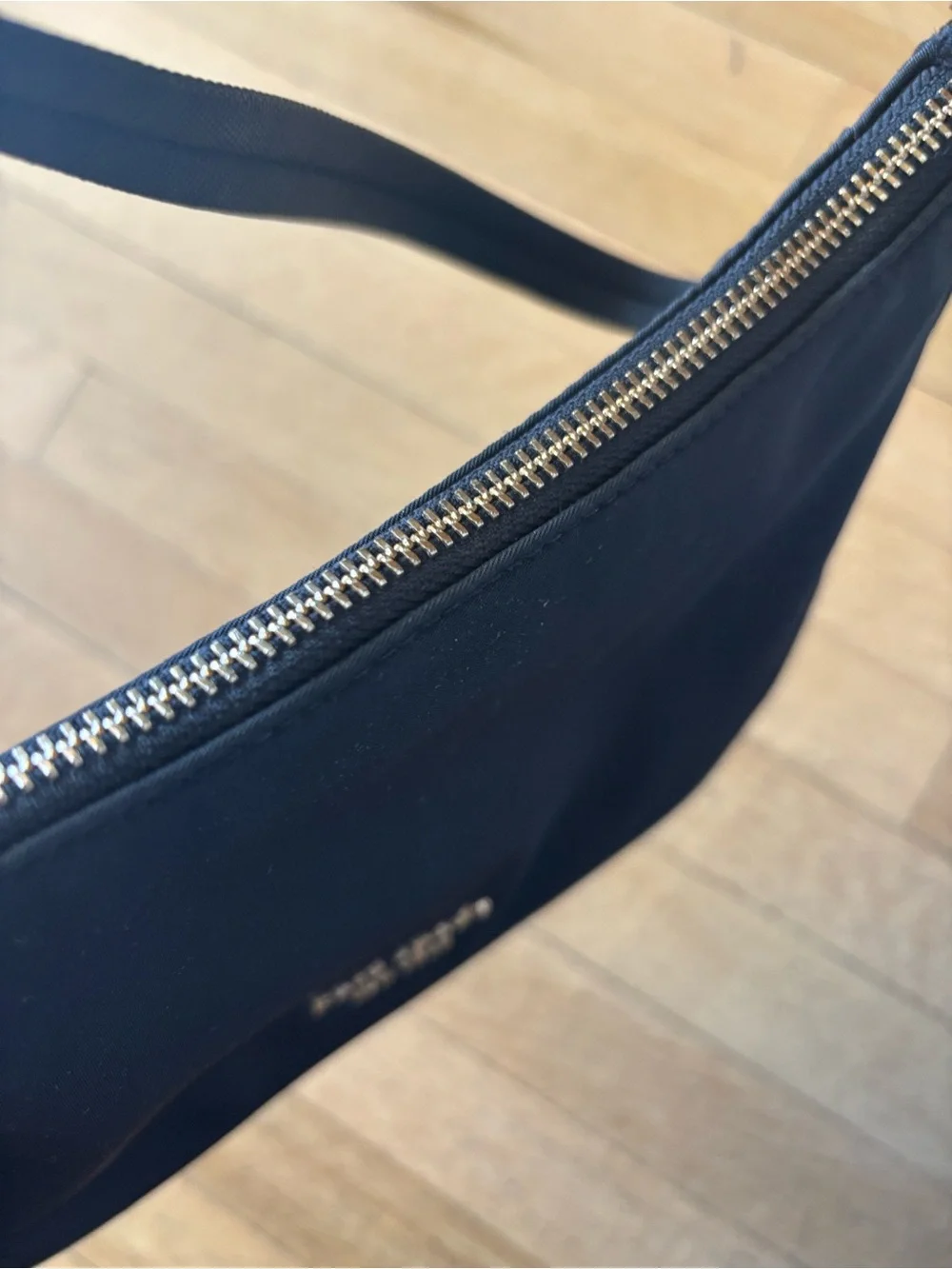 kate spade Black Shoulder Bag with Gold Logo
